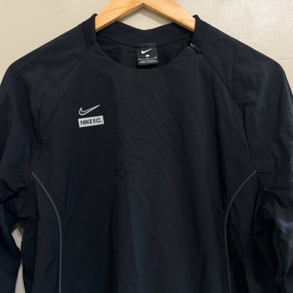 Nike F.C. Woven Midlayer Black Wind Soccer Sweatshirt CT2516-010 Men's S $80 NEW - Picture 3 of 11